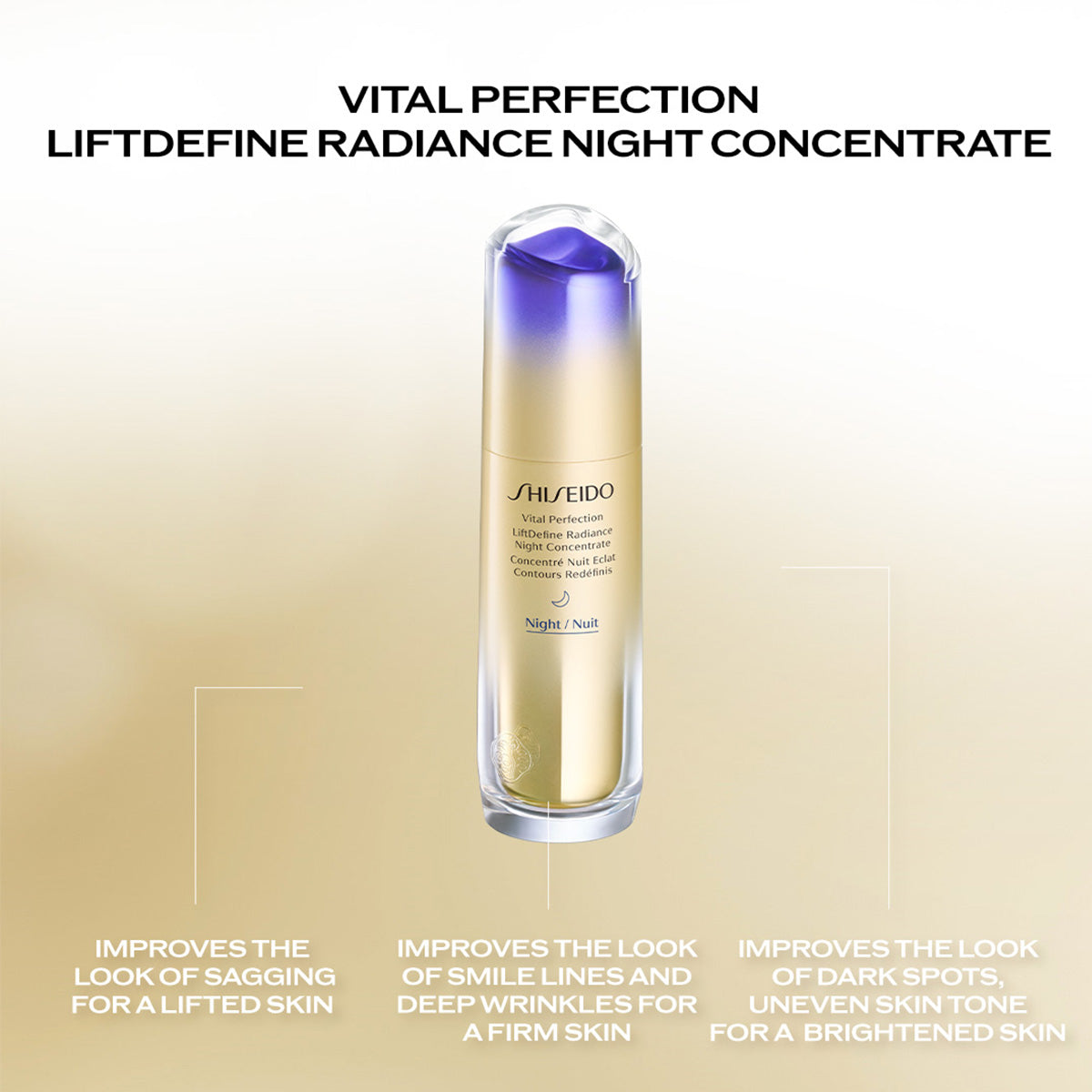 LiftDefine Radiance Night Concentrate – SHISEIDO SINGAPORE CO